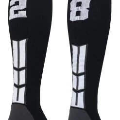 MadSportsStuff Softball Socks Black Player ID Custom Number Over The Calf Socks For Softball Baseball Football Boys And Girls 207 MadSportsStuff Softball Socks Black Player ID Custom Number Over The Calf Socks For Softball Baseball Football Boys And Girls