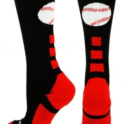 MadSportsStuff Baseball Socks Baseball Logo Athletic Crew Socks (multiple Colors)