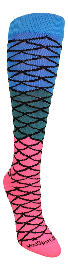 MadSportsStuff Neon Mermaid Athletic Over The Calf Socks Softball Socks 2 MadSportsStuff Neon Mermaid Athletic Over The Calf Socks Softball Socks