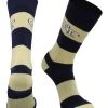 TCK Georgia Tech Yellow Jackets Socks Game Day Striped Crew Socks All Schools