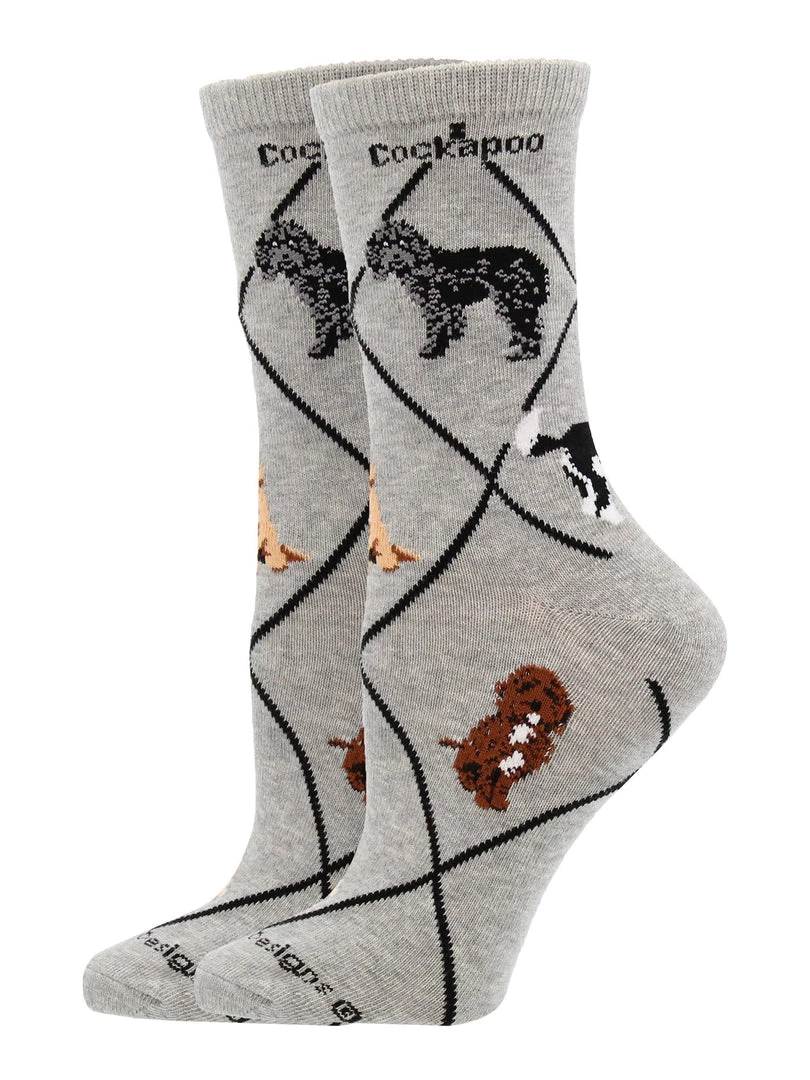 WHD Cockapoo Socks For Women Gift For Dog Lovers 2 WHD Cockapoo Socks For Women Gift For Dog Lovers