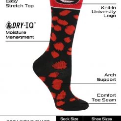 TCK Georgia Bulldogs Socks Womens Savage Crew Socks 7 TCK Georgia Bulldogs Socks Womens Savage Crew Socks