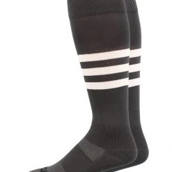 MadSportsStuff Dugout 3 Stripe Baseball Socks Over The Calf Length Pattern B