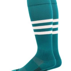 MadSportsStuff Dugout 3 Stripe Baseball Socks Over The Calf Length Pattern B