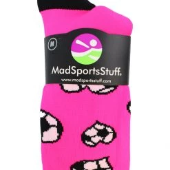MadSportsStuff Soccer Socks Love Soccer Hearts Socks Over The Calf