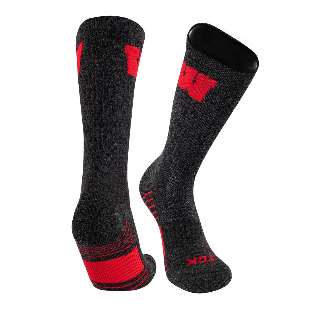 TCK University Of Wisconsin Badgers Socks - Pure Merino Wool - Far Trek All Schools 1 TCK University Of Wisconsin Badgers Socks - Pure Merino Wool - Far Trek All Schools
