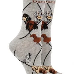 WHD Crazy Socks - Crew Dachshund Socks For Women Gift For Dog Lovers