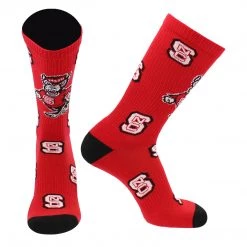 TCK NC State Wolfpack Socks North Carolina State University Wolfpack Mayhem Crew Socks