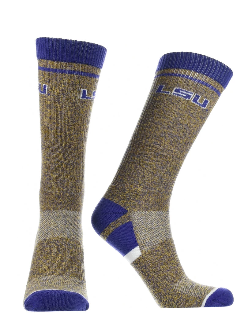 TCK All Schools LSU Tigers Socks Victory Parade Crew Length 1 TCK All Schools LSU Tigers Socks Victory Parade Crew Length