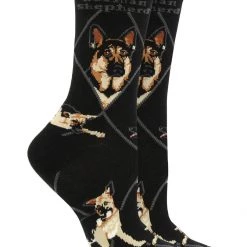 WHD Crazy Socks - Crew German Shepherd Socks For Women Gift For Dog Lovers 10 WHD Crazy Socks - Crew German Shepherd Socks For Women Gift For Dog Lovers