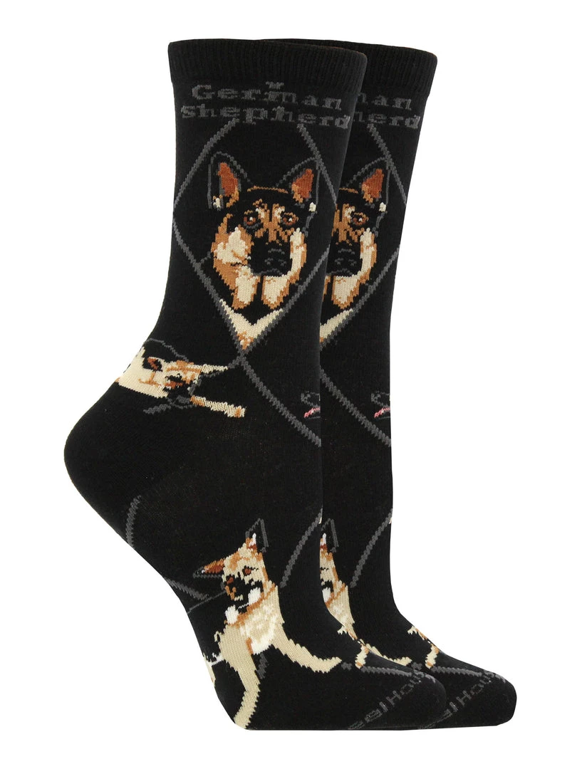 WHD Crazy Socks - Crew German Shepherd Socks For Women Gift For Dog Lovers 4 WHD Crazy Socks - Crew German Shepherd Socks For Women Gift For Dog Lovers