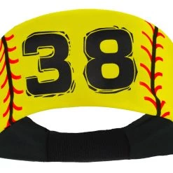 MadSportsStuff Softball Headband For Girls With Jersey Number (numbers 00-39) Headbands