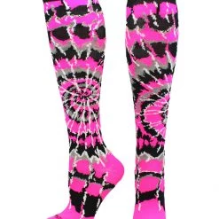 MadSportsStuff Crazy Tie Dye Socks Over The Calf - Softball, Soccer And More
