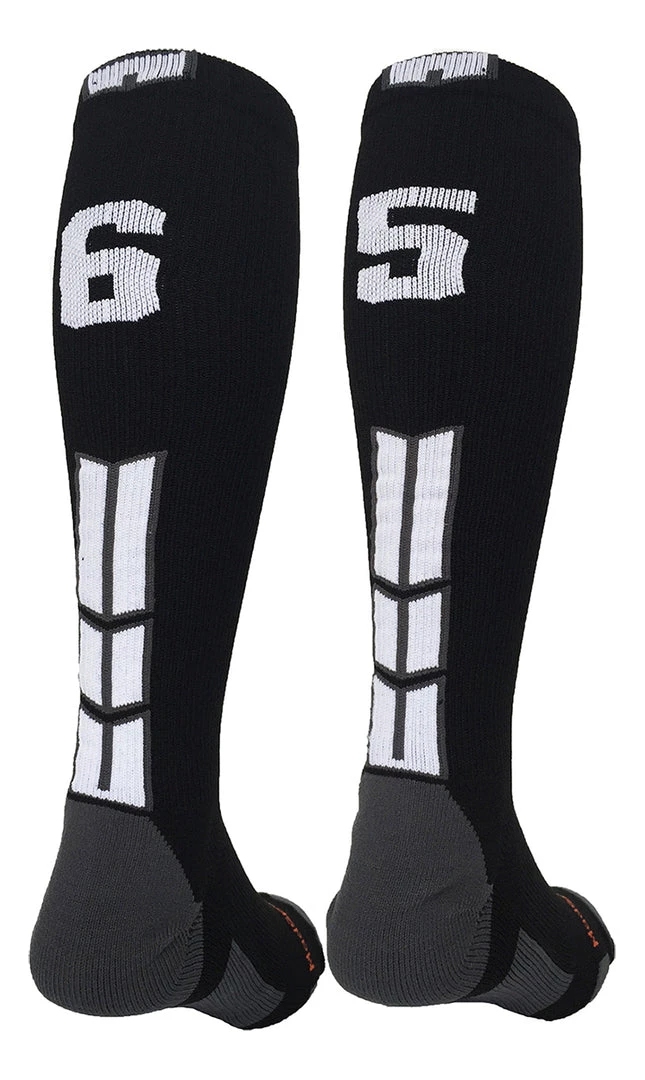 MadSportsStuff Softball Socks Black Player ID Custom Number Over The Calf Socks For Softball Baseball Football Boys And Girls 15 MadSportsStuff Softball Socks Black Player ID Custom Number Over The Calf Socks For Softball Baseball Football Boys And Girls