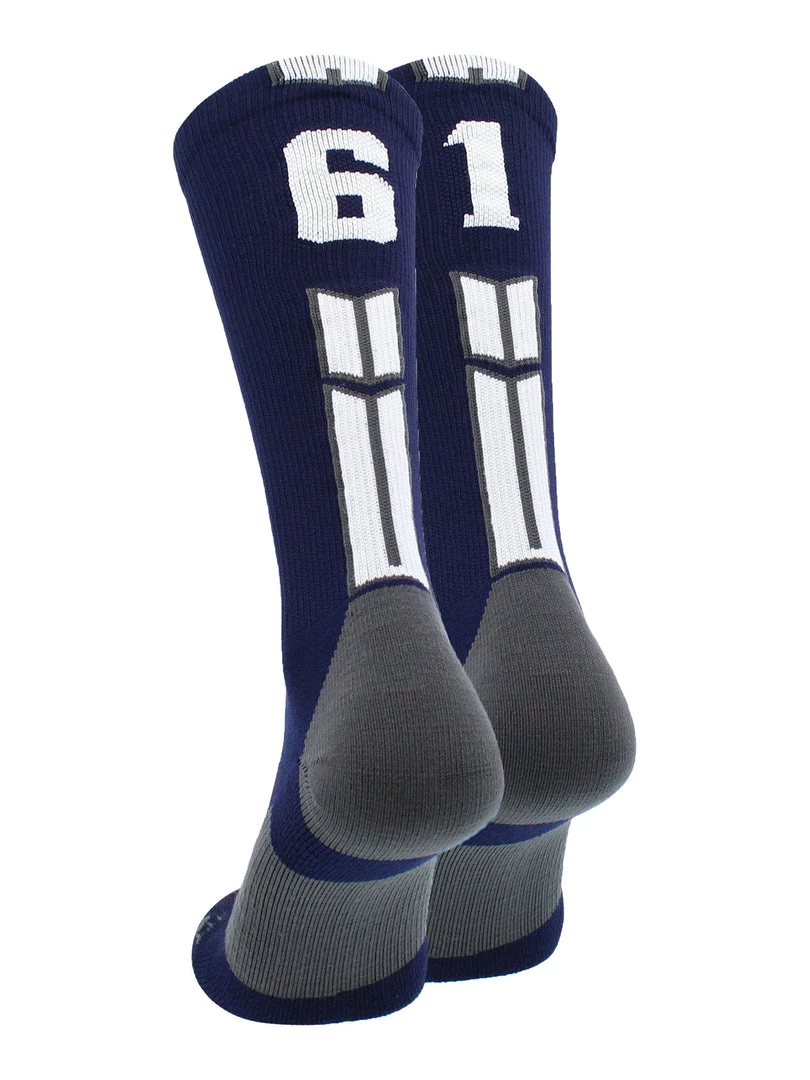 MadSportsStuff Volleyball Socks Navy Player ID Custom Number Crew Socks For Basketball Lacrosse Volleyball Boys And Girls 18 MadSportsStuff Volleyball Socks Navy Player ID Custom Number Crew Socks For Basketball Lacrosse Volleyball Boys And Girls