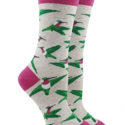 WHD Hummingbird Bird Socks For Women Gift For Bird Lovers Crazy Socks - Crew