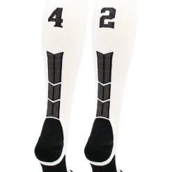 MadSportsStuff Softball Socks White Player ID Custom Number Over The Calf Socks For Softball Baseball Football Boys And Girls 191 MadSportsStuff Softball Socks White Player ID Custom Number Over The Calf Socks For Softball Baseball Football Boys And Girls