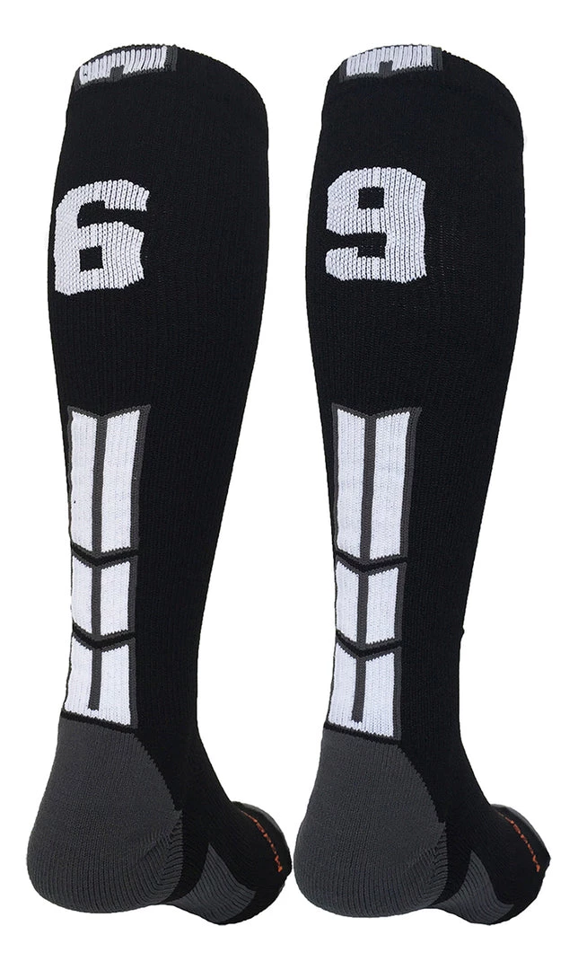 MadSportsStuff Softball Socks Black Player ID Custom Number Over The Calf Socks For Softball Baseball Football Boys And Girls 11 MadSportsStuff Softball Socks Black Player ID Custom Number Over The Calf Socks For Softball Baseball Football Boys And Girls