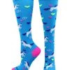 MadSportsStuff Peace Love Unicorn Over The Calf Athletic Socks Softball Socks