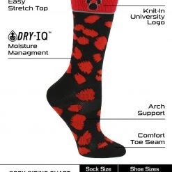 TCK New Mexico Lobos Socks Womens Savage Crew Socks All Schools
