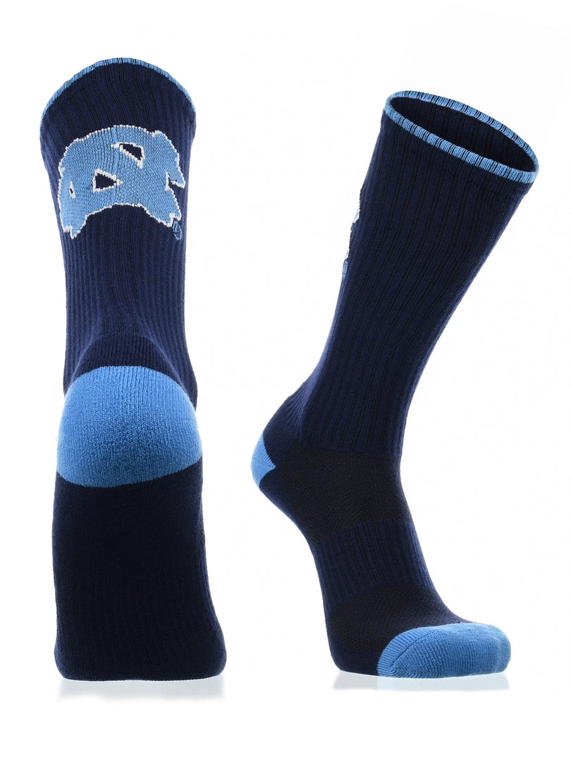 TCK North Carolina Tar Heels Socks Campus Legend Crew Length 1 TCK North Carolina Tar Heels Socks Campus Legend Crew Length