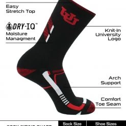TCK Utah Utes Socks University Of Utah Utes Champion Crew Socks All Schools