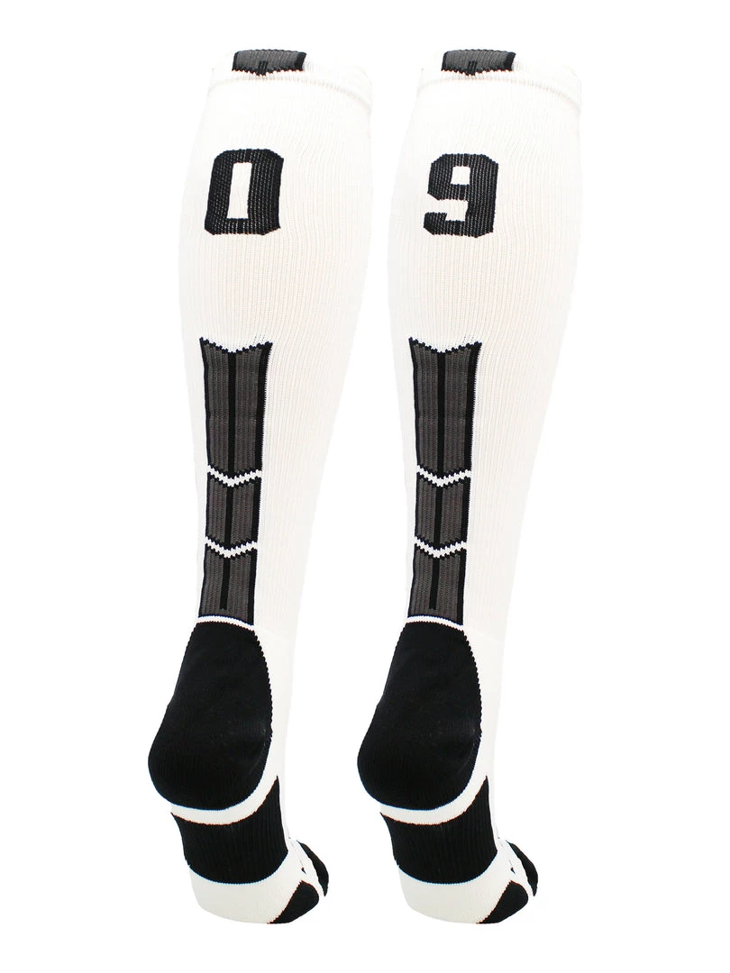 MadSportsStuff Softball Socks White Player ID Custom Number Over The Calf Socks For Softball Baseball Football Boys And Girls 69 MadSportsStuff Softball Socks White Player ID Custom Number Over The Calf Socks For Softball Baseball Football Boys And Girls