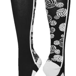 Deals MadSportsStuff Store 55 MadSportsStuff Volleyball Socks Crazy Volleyball Logo Over The Calf Socks (multiple Colors)