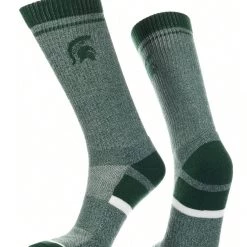 TCK All Schools Michigan State Spartans Socks Victory Parade Crew Length 5 TCK All Schools Michigan State Spartans Socks Victory Parade Crew Length