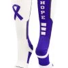 MadSportsStuff Relay For Life Hope Cancer Awareness Athletic Crew Socks Basketball Socks