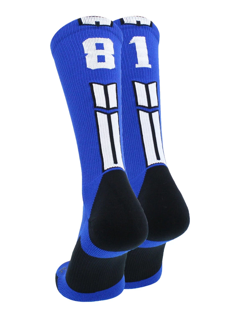 MadSportsStuff Volleyball Socks Royal Player ID Custom Number Crew Socks For Basketball Lacrosse Volleyball Boys And Girls 48 MadSportsStuff Volleyball Socks Royal Player ID Custom Number Crew Socks For Basketball Lacrosse Volleyball Boys And Girls