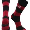 TCK All Schools Alabama Crimson Tide Socks Game Day Striped Crew Socks