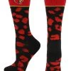 TCK All Schools Louisville Cardinals Socks Womens Savage Crew Socks