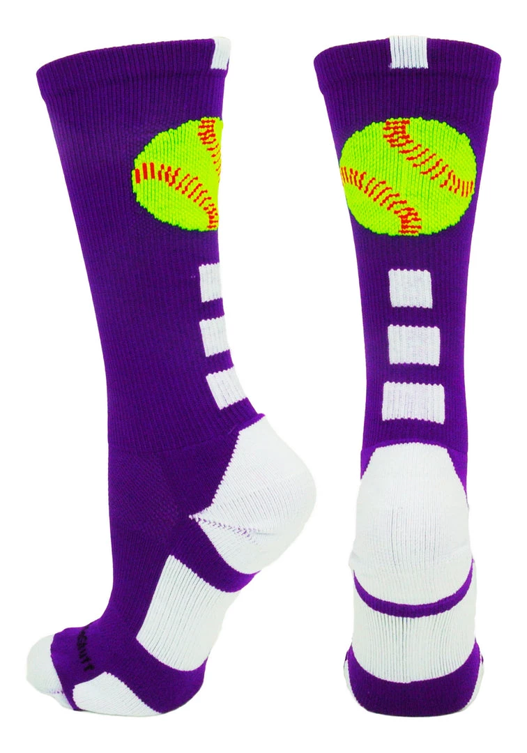 MadSportsStuff Softball Logo Athletic Crew Socks (multiple Colors) Softball Socks 12 MadSportsStuff Softball Logo Athletic Crew Socks (multiple Colors) Softball Socks