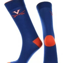 TCK Virginia Cavaliers Dress Socks Dean's List Crew Length Socks