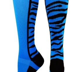 MadSportsStuff Baseball Socks Crazy Socks With Safari Tiger Stripes Over The Calf Socks (multiple Colors)