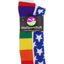 MadSportsStuff Rainbow Pride Crew Socks