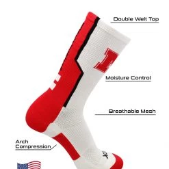 TCK Nebraska Cornhuskers Socks Perimeter Crew All Schools