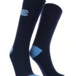 TCK All Schools North Carolina Tar Heels Dress Socks Dean's List Crew Length Socks