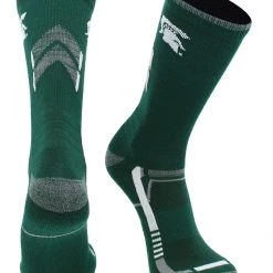 TCK All Schools Michigan State Spartans Socks Michigan State University Spartans Champion Crew Socks