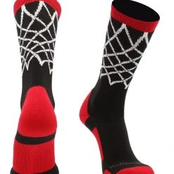 MadSportsStuff Elite Basketball Socks With Net Crew Length - Made In The USA