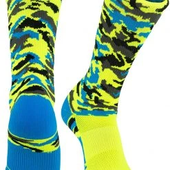 Basketball Socks TCK Sports Elite Woodland Camo Performance Crew Socks