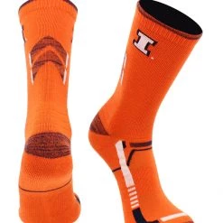 TCK Illinois Fighting Illini Socks University Of Illinois Illini Champion Crew Socks