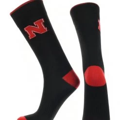 TCK Nebraska Cornhuskers Dress Socks Dean's List Crew Length Socks