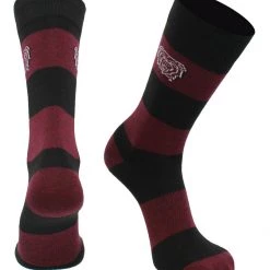 TCK Missouri State Bears Socks Game Day Striped Crew Socks All Schools