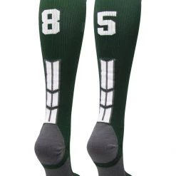 MadSportsStuff Dark Green Player ID Custom Number Over The Calf Socks For Softball Baseball Football Boys And Girls Softball Socks 150 MadSportsStuff Dark Green Player ID Custom Number Over The Calf Socks For Softball Baseball Football Boys And Girls Softball Socks
