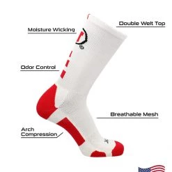 TCK Sports All Schools Utah Utes Crew Socks