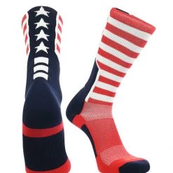 TCK Stars And Stripes Perimeter Crew Socks Basketball Socks