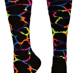 MadSportsStuff Giraffe Over The Calf Athletic Socks (multiple Colors) Softball Socks