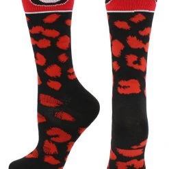 TCK Georgia Bulldogs Socks Womens Savage Crew Socks